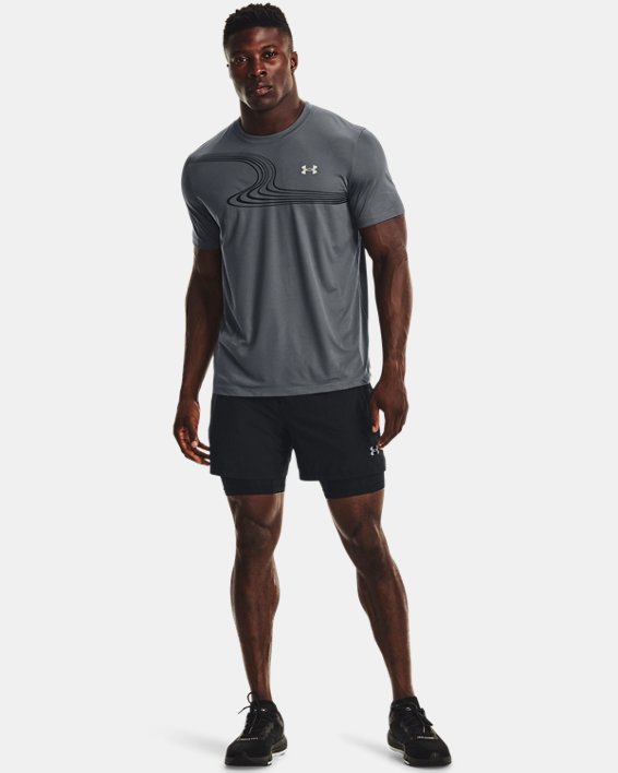 Men's UA SpeedPocket 2-in-1 Shorts, Black, pdpMainDesktop image number 2